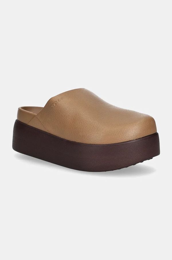 Crocs Natikače Crocs Dylan Platform Clog za žene, boja: bež, s platformom, 209869