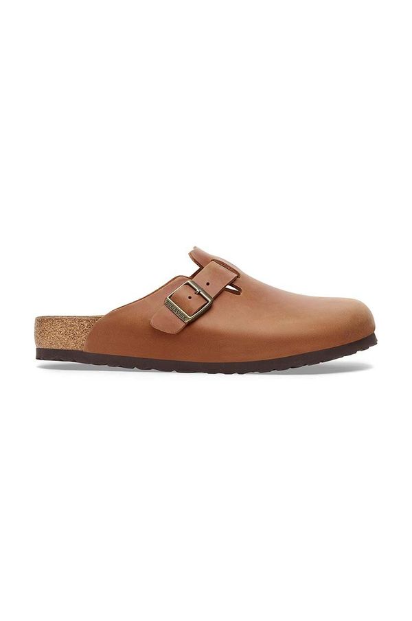 Birkenstock Natikače od nubuk kože Birkenstock Boston boja: smeđa, 1028179