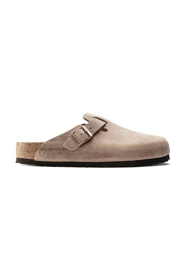 Birkenstock Natikače od nubuk kože Birkenstock Boston SFB boja: bež, 1019484