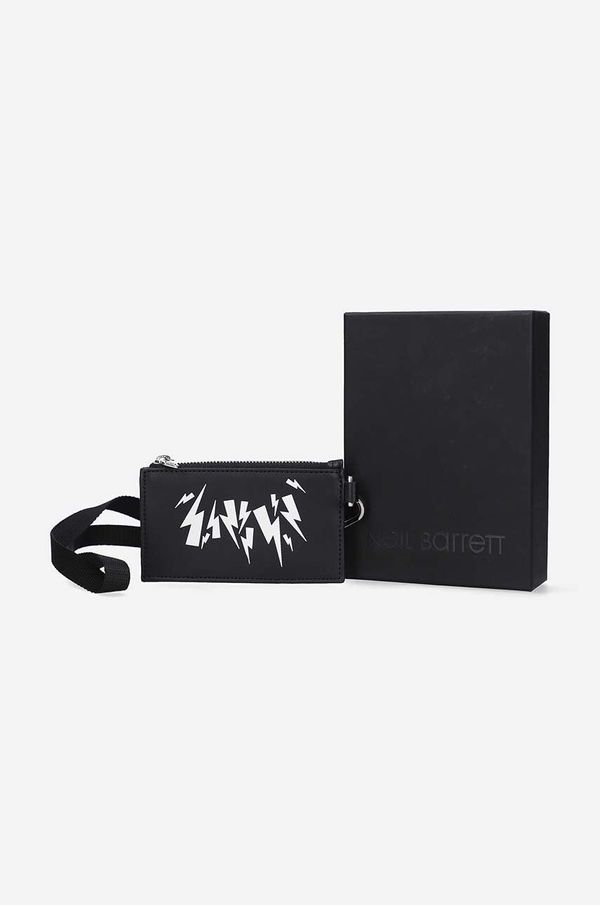Neil Barrett Etui za kartice Neil Barett Linear Chaotic Bolt Leath boja: crna, PBSG205B.U9202-524