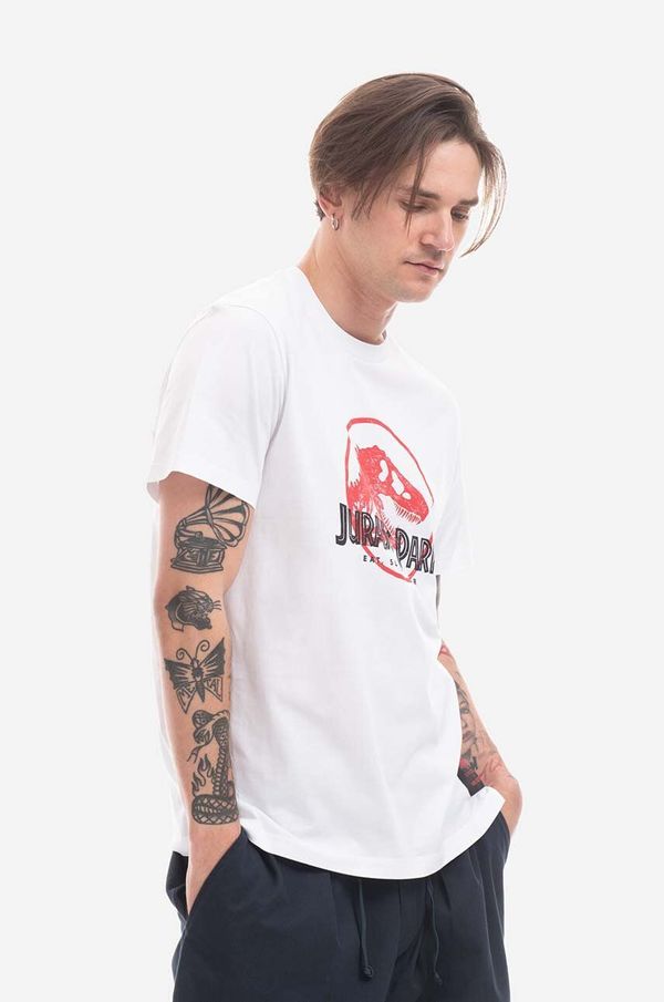 Neil Barrett Pamučna majica Neil Barett Jurassic Park T-Shirt boja: bijela, s tiskom, PBJT142.U506S-1141
