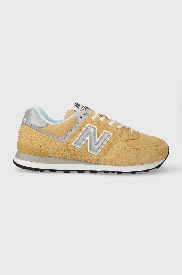 New Balance Tenisice od brušene kože New Balance 574 boja: bež, U574PGW