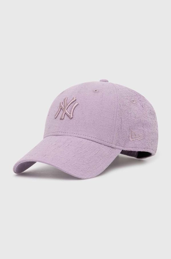 New Era Kapa sa šiltom New Era boja: ljubičasta, s aplikacijom, LOS ANGELES DODGERS