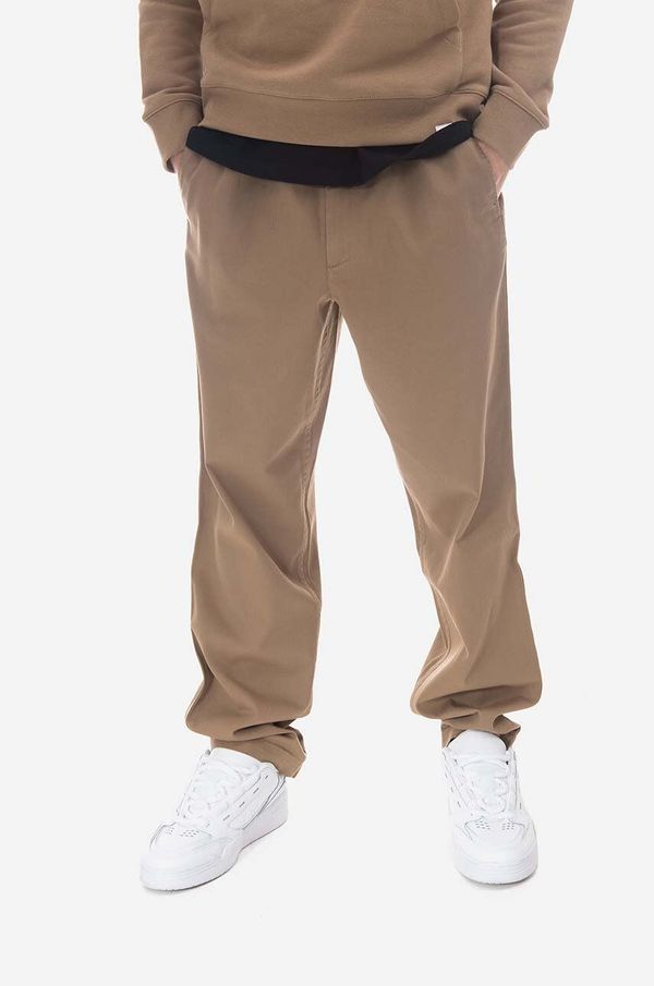 Norse Projects Hlače Norse Projects Ezra Light Stretch Relaxed Organic za muškarce, boja: bež, ravni kroj, N25.0369.0966-0966