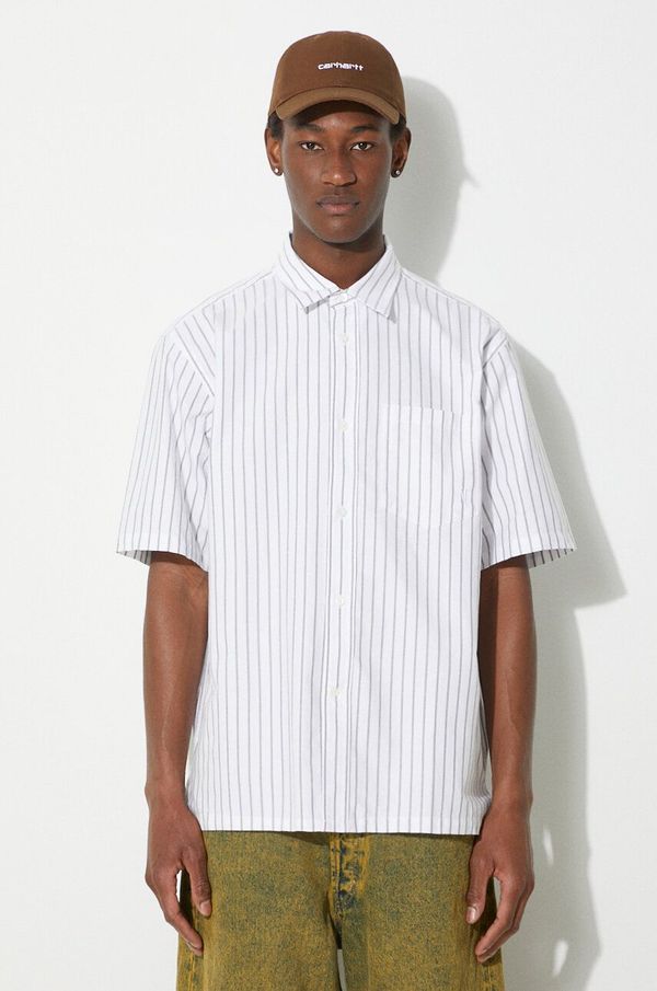 Norse Projects Pamučna košulja Norse Projects Ivan Relaxed Organic za muškarce, boja: zelena, relaxed, s klasičnim ovratnikom, N40.0623.8022