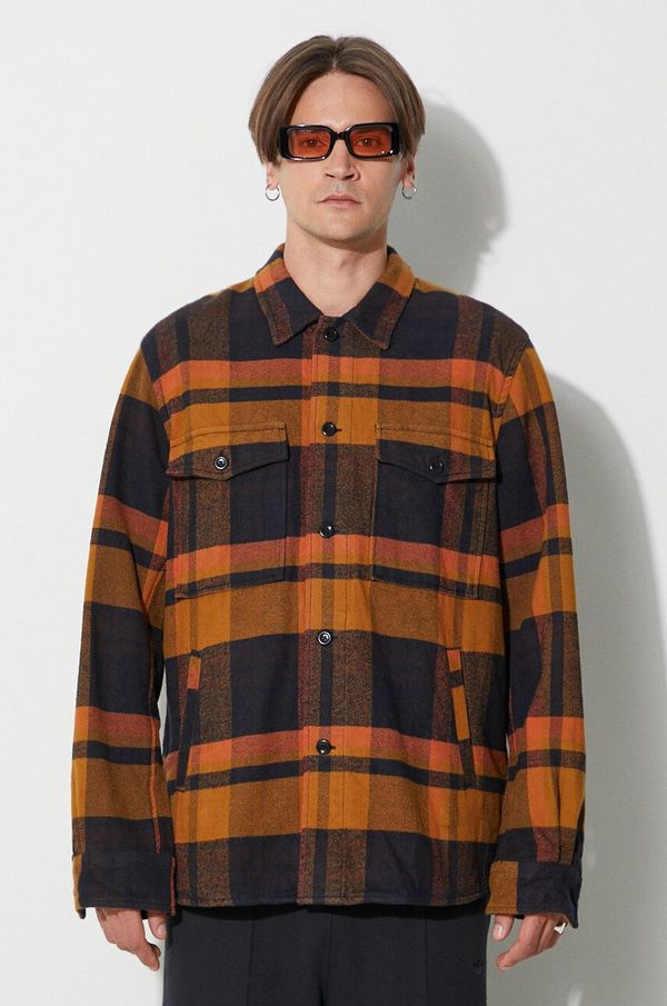 Norse Projects Pamučna košulja Norse Projects Julian Organic Heavy Twill za muškarce, boja: žuta, relaxed, s klasičnim ovratnikom, N40-0629-7004
