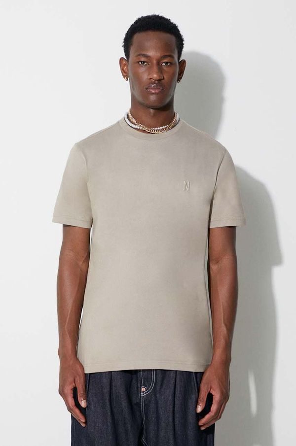 Norse Projects Pamučna majica Norse Projects Johannes Organic boja: bež, bez uzorka, N01-0643-0909