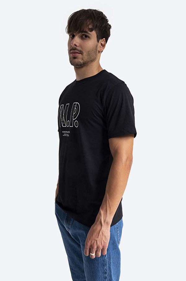 Norse Projects Pamučna majica Norse Projects Niels Teknisk Logo boja: crna, s tiskom, N01.0570.9999-9999