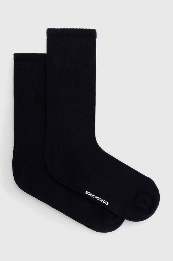 Norse Projects Pamučne čarape Norse Projects Bjarki 2-pack boja: tamno plava, N82-0065-7004
