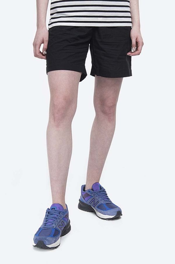 Norse Projects Pamučne kratke hlače Norse Projects Sophia Light boja: crna, glatki materijal, visoki struk, NW35.0036.9999-9999