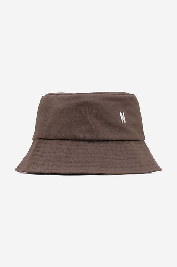 Norse Projects Pamučni šešir Norse Projects boja: smeđa, pamučni, N80.0101.2067-2067