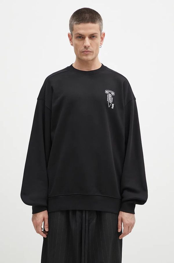 Carhartt WIP Pamučna dukserica Carhartt WIP Cross Screw Sweat za muškarce, boja: crna, s aplikacijom, I034039.0D2XX