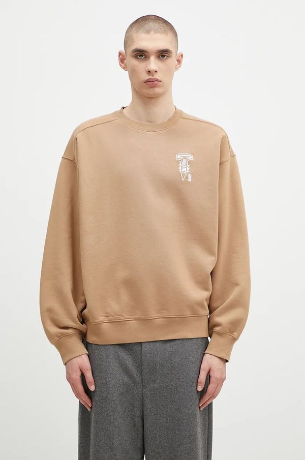 Carhartt WIP Pamučna dukserica Carhartt WIP Cross Screw Sweat za muškarce, boja: zelena, s aplikacijom, I034039.2KCXX