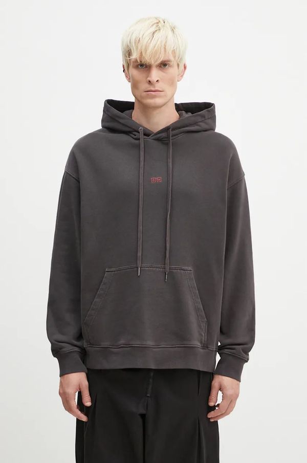KSUBI Pamučna dukserica KSUBI Hit List Biggie Hoodie za muškarce, boja: crna, s kapuljačom, s aplikacijom, MFA24FL001