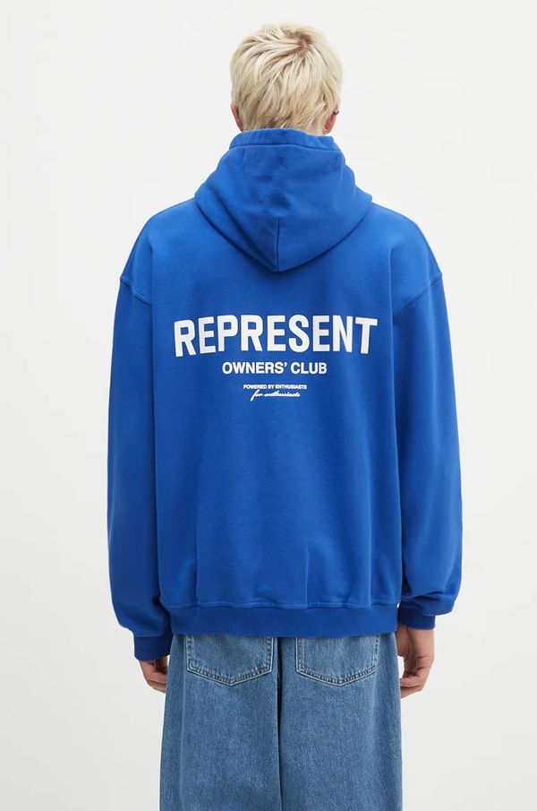 Represent Pamučna dukserica Represent Represent Owners Club za muškarce, s kapuljačom, s tiskom, OCM41113.109