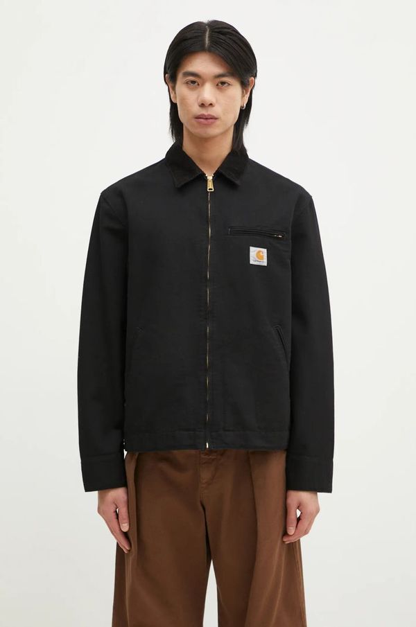 Carhartt WIP Pamučna jakna Carhartt WIP Detroit Jacket boja: crna, za prijelazno razdoblje, I033112.00E02