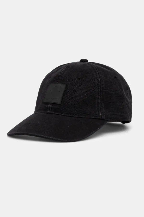 Carhartt WIP Pamučna kapa sa šiltom Carhartt WIP Canvas Cap boja: crna, s aplikacijom, I034347.2NJXX