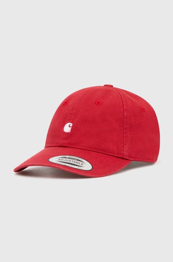 Carhartt WIP Pamučna kapa sa šiltom Carhartt WIP Madison Logo Cap boja: bordo, s aplikacijom, I023750.2AGXX