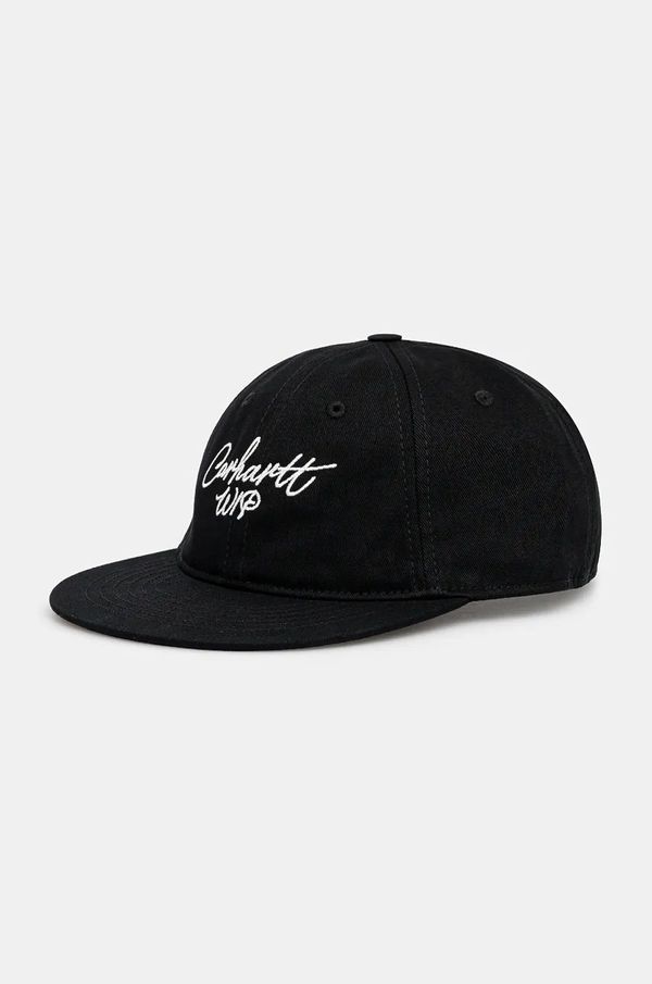 Carhartt WIP Pamučna kapa sa šiltom Carhartt WIP Signature Cap boja: crna, s aplikacijom, I034036.K02XX