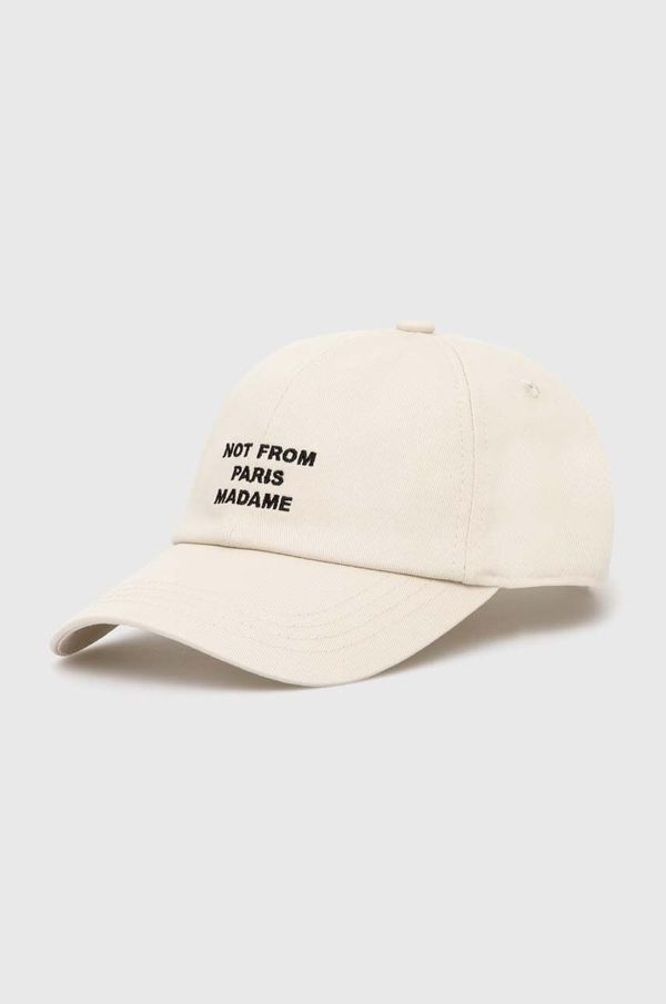 Drôle de Monsieur Pamučna kapa sa šiltom Drôle de Monsieur La Casquette Slogan boja: bež, s aplikacijom, PERM-CP151-CO138-MT