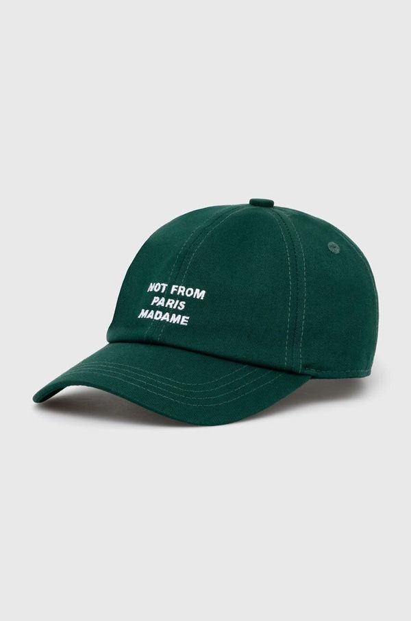 Drôle de Monsieur Pamučna kapa sa šiltom Drôle de Monsieur La Casquette Slogan boja: zelena, s aplikacijom, PERM-CP151-CO138-DGN