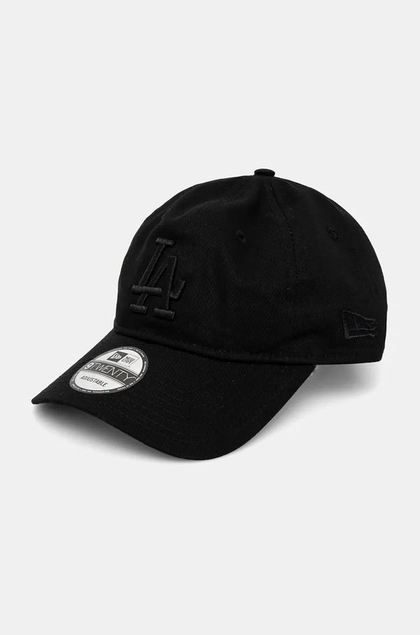New Era Pamučna kapa sa šiltom New Era LEAGUE ESSENTIAL 9TWENTY® LOS ANGELES DODGERS boja: crna, s aplikacijom, 60471467