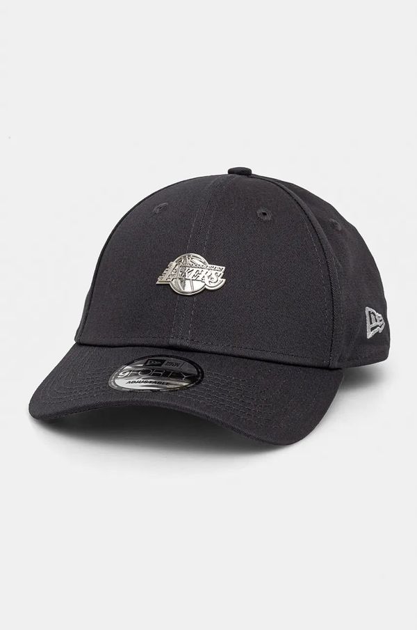 New Era Pamučna kapa sa šiltom New Era LOS ANGELES LAKERS boja: siva, s aplikacijom, 60565152