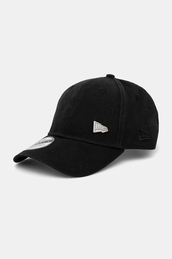New Era Pamučna kapa sa šiltom New Era PIN 9FORTY® boja: crna, bez uzorka, 60565479
