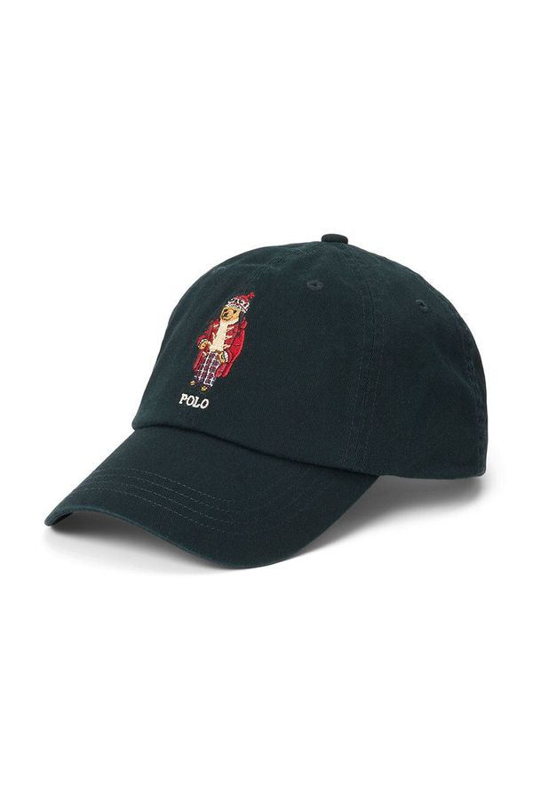 Polo Ralph Lauren Pamučna kapa sa šiltom Polo Ralph Lauren boja: crna, s aplikacijom, 710950650