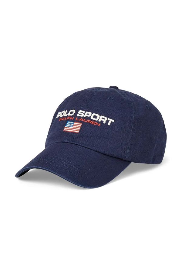Polo Ralph Lauren Pamučna kapa sa šiltom Polo Ralph Lauren boja: tamno plava, s aplikacijom, 710881562