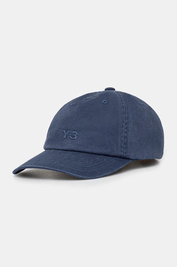 Y-3 Pamučna kapa sa šiltom Y-3 Dad Cap bez uzorka, JW7355