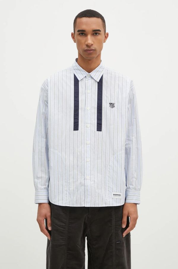 Neighborhood Pamučna košulja NEIGHBORHOOD Tie Shirt Longsleeve za muškarce, regular, s klasičnim ovratnikom, 242AQNH.SHM01