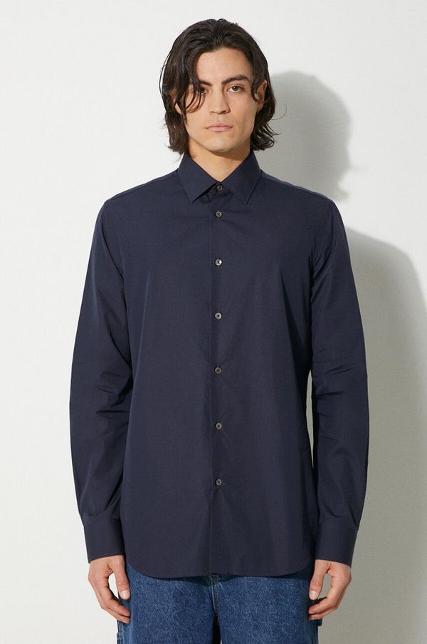 Paul Smith Pamučna košulja Paul Smith za muškarce, boja: tamno plava, regular, s klasičnim ovratnikom, M1R-800P2-L00050