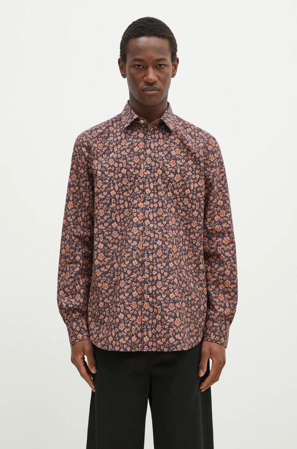 Paul Smith Pamučna košulja Paul Smith za muškarce, boja: tamno plava, slim, s klasičnim ovratnikom, M1R-800P-P02609