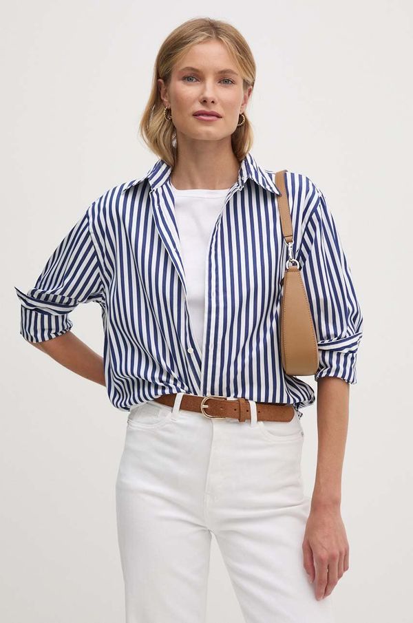 Polo Ralph Lauren Pamučna košulja Polo Ralph Lauren za žene, relaxed, s klasičnim ovratnikom