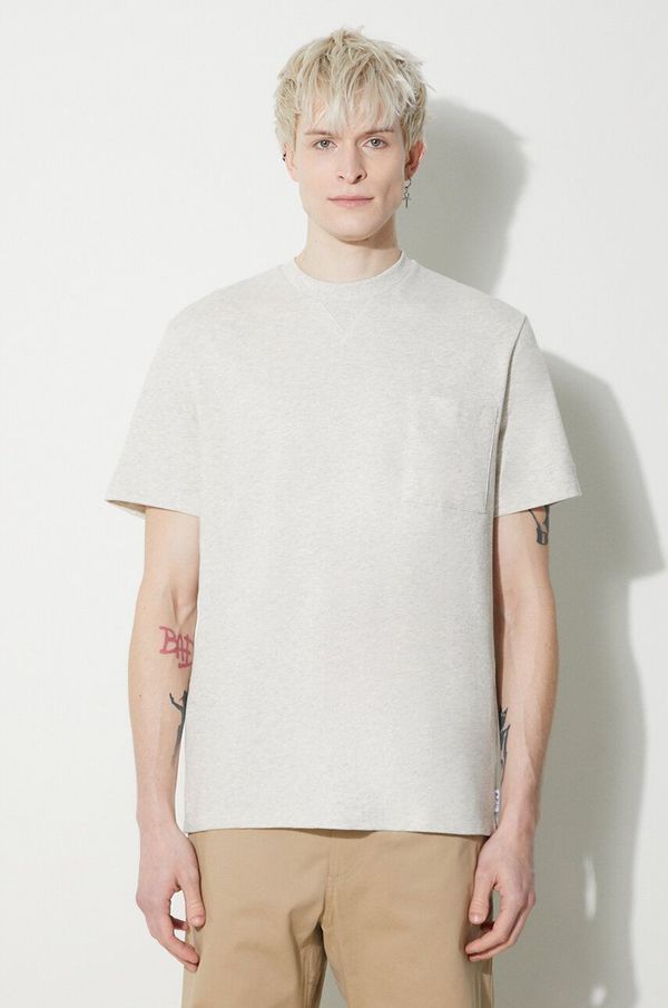 A.P.C. Pamučna majica A.P.C. T-Shirt Johnny za muškarce, boja: bež, melanž, COGWU.H26321.PAA