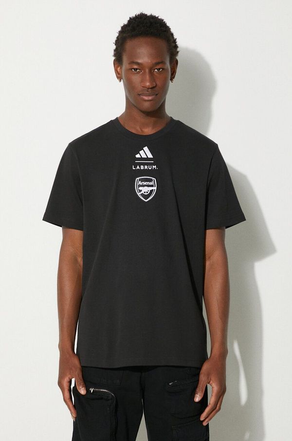 adidas Pamučna majica adidas Afc Szn Tee za muškarce, boja: crna, s tiskom, JI9435