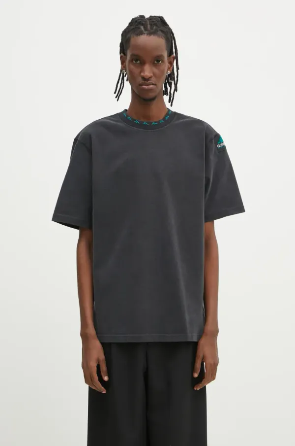 adidas Originals Pamučna majica adidas Originals Equipment Tee za muškarce, boja: crna, bez uzorka, JD0654