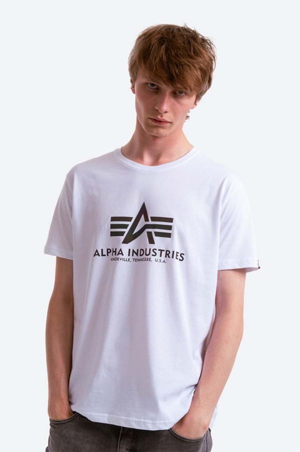 Alpha Industries Pamučna majica Alpha Industries Rainbow Reflective boja: bijela, s tiskom, 100501RR.09-white