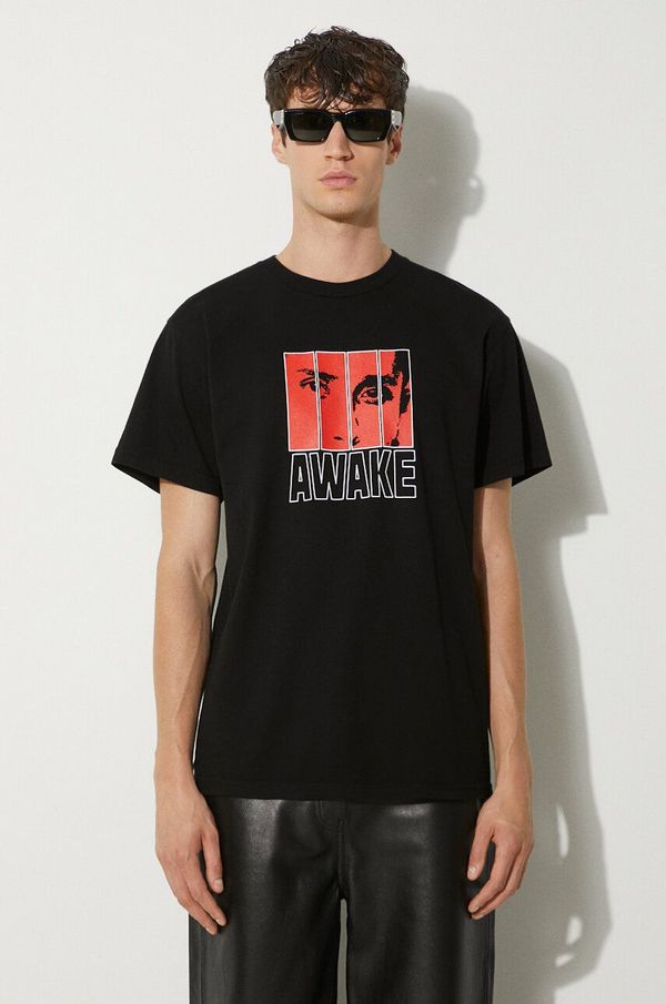 Awake NY Pamučna majica Awake NY Vegas T Shirt za muškarce, boja: crna, s tiskom, SP24-TS006