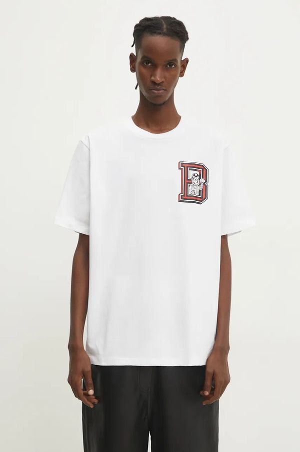 Billionaire Boys Club Pamučna majica Billionaire Boys Club College za muškarce, boja: bijela, s tiskom, B24352