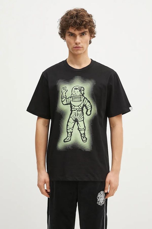 Billionaire Boys Club Pamučna majica Billionaire Boys Club Glow Standing Astro za muškarce, boja: crna, s tiskom, B24349