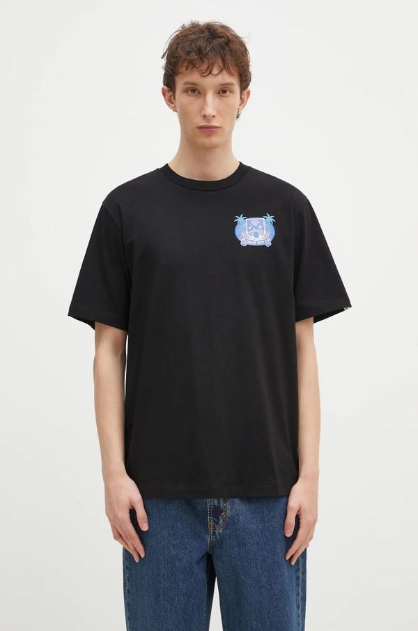 Billionaire Boys Club Pamučna majica Billionaire Boys Club Tropical Crest za muškarce, boja: crna, s tiskom, B24461