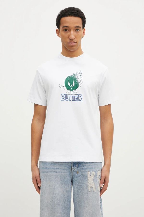 Butter Goods Pamučna majica Butter Goods Bomb Tee za muškarce, boja: bijela, s tiskom, BG243100