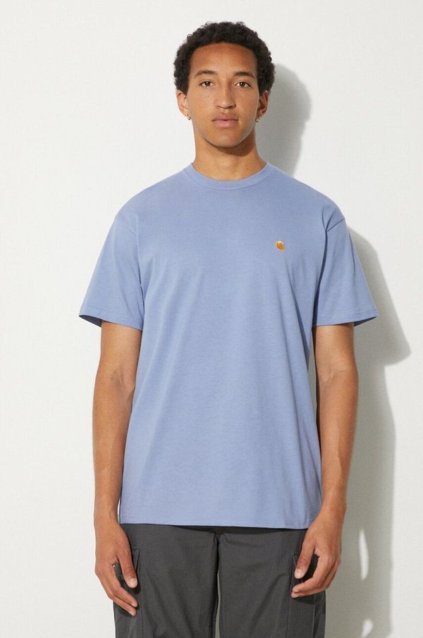 Carhartt WIP Pamučna majica Carhartt WIP Chase za muškarce, bez uzorka, I026391.29XXX