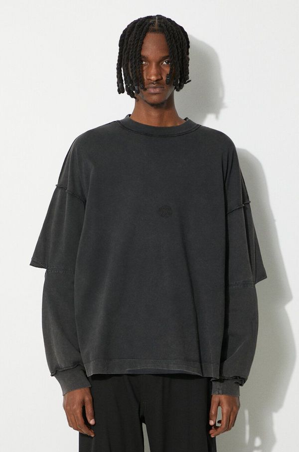 1017 ALYX 9SM Pamučna majica dugih rukava 1017 ALYX 9SM Cut-Out Elbow Longsleeve boja: crna, bez uzorka, AAUTS0454FA01