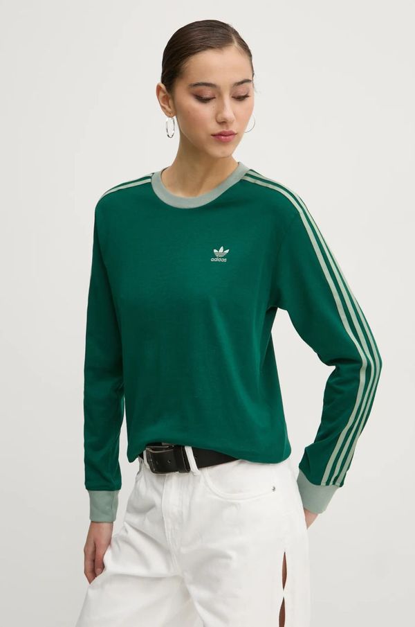 adidas Originals Pamučna majica dugih rukava adidas Originals 3-Stripes JC5775