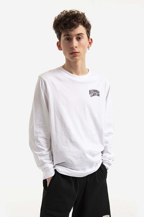 Billionaire Boys Club Pamučna majica dugih rukava Billionaire Boys Club Small Arch Logo L/S Tee boja: bijela, s tiskom, BC007-WHITE