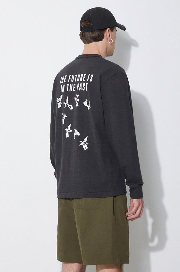 Human Made Pamučna majica dugih rukava Human Made Graphic Longsleeve boja: crna, s tiskom, HM27CS012
