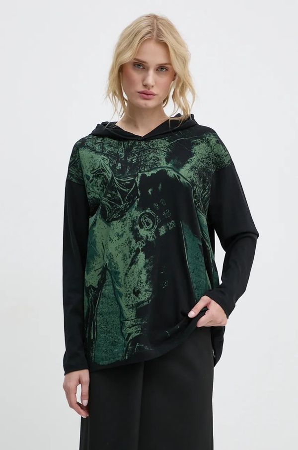 MM6 Maison Margiela Pamučna majica dugih rukava MM6 Maison Margiela boja: crna, S62GD0190.S23588